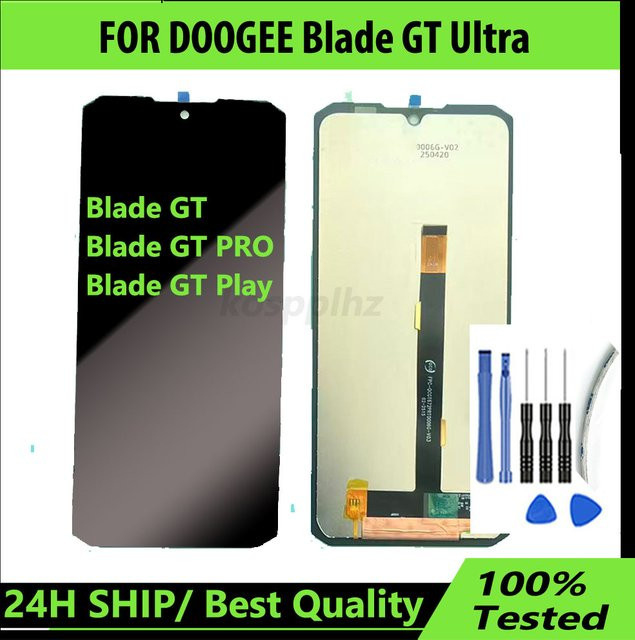 DOOGEE Blade GT Ultra Ersatz-Display mit Touchscreen Glas Panel in Schwarz - Bild 1