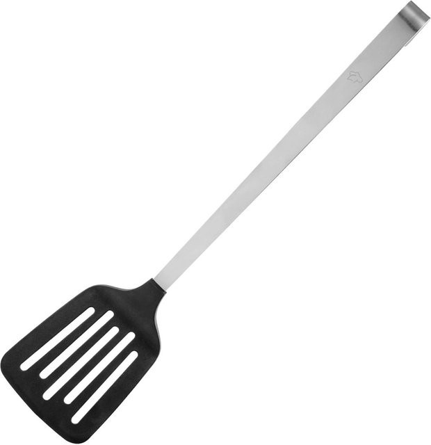 FMprofessional Profi-Pfannenwender aus Edelstahl und Kunststoff, Schwarz, Länge: 37 cm - Bild 1