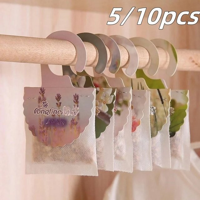 YOCITY Duftbeutel für Kleiderschrank und Schubladen in Pink, 5 oder 10 Stück Set zur Aromatherapie und Luftbefeuchtung - Bild 1