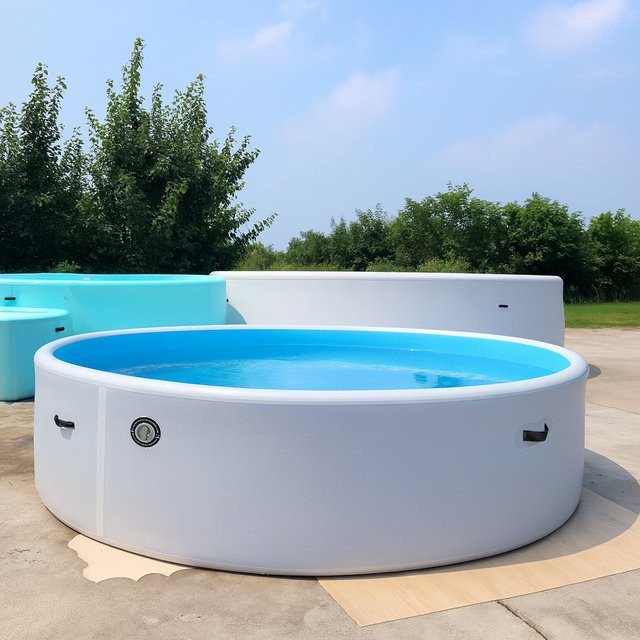3M Runder aufblasbarer Drop-Stitch Spa-Pool aus langlebigem PVC für Kinder - Bild 1