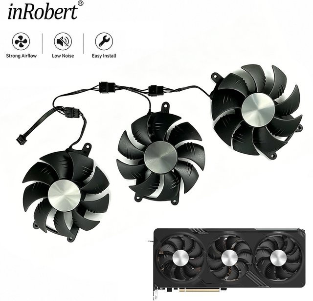 Gigabyte Grafikkartenlüfter für RX 7700 XT 7800 XT 7900 XT Gaming GRE in Schwarz - Bild 1