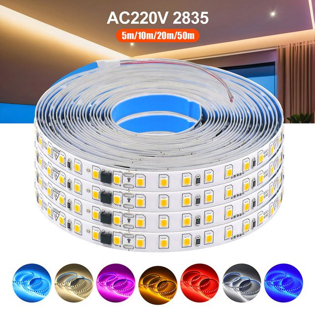 Wasserdichter LED-Streifen von RAZEND mit 9 Farben und IP44 Schutz, flexibles LED-Band mit 120 LEDs pro Meter für deine Wohnkultur - Bild 1