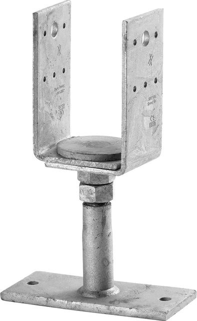 Simpson Stützenfuß PVDB 120G-B höhenverstellbar aus feuerverzinktem Stahl - Bild 1