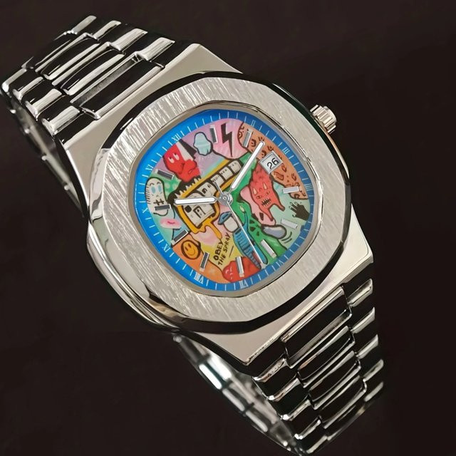 STARPERISH Armbanduhr Edelstahl, Quarz, Blau, Herren - Bild 1