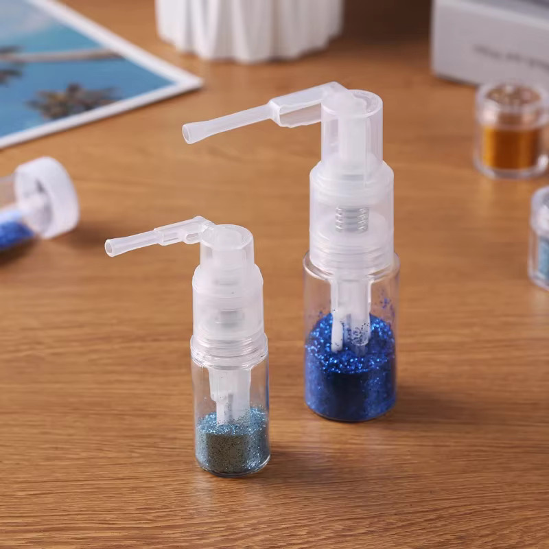 Nachfüllbare Glitter Duster Spray Flaschen aus Kunststoff für Glitzerpulver, transparent, 14 ml und 35 ml - Bild 3