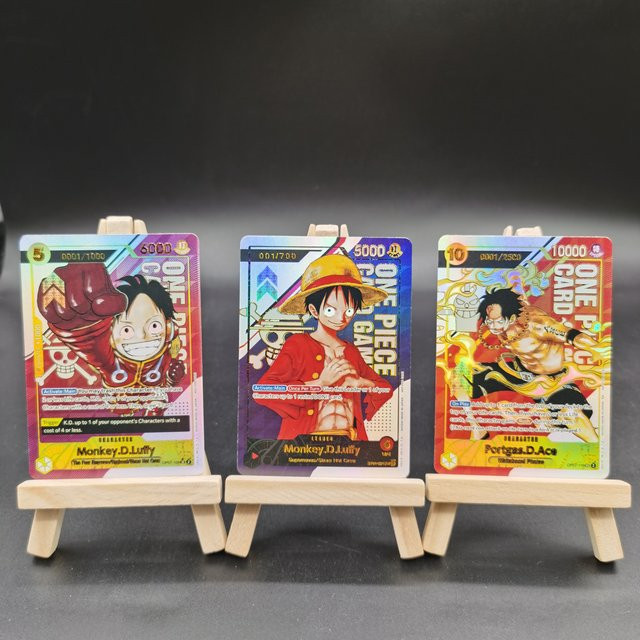 Bandai One Piece Sammelkarten Nummernkarte Monkey D. Ruffy Shanks Ace, Zubehör - Bild 1