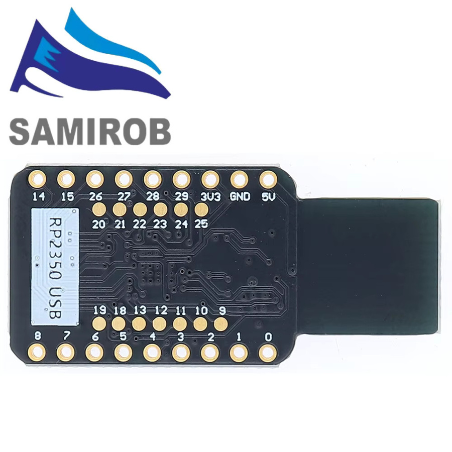 Raspberry Pi RP2350-USB Mini-Entwicklungsboard mit 16 MB Flash, Dual-Core RP2350A Chip und 520 KB SRAM, USB-C, Schwarz - Bild 3