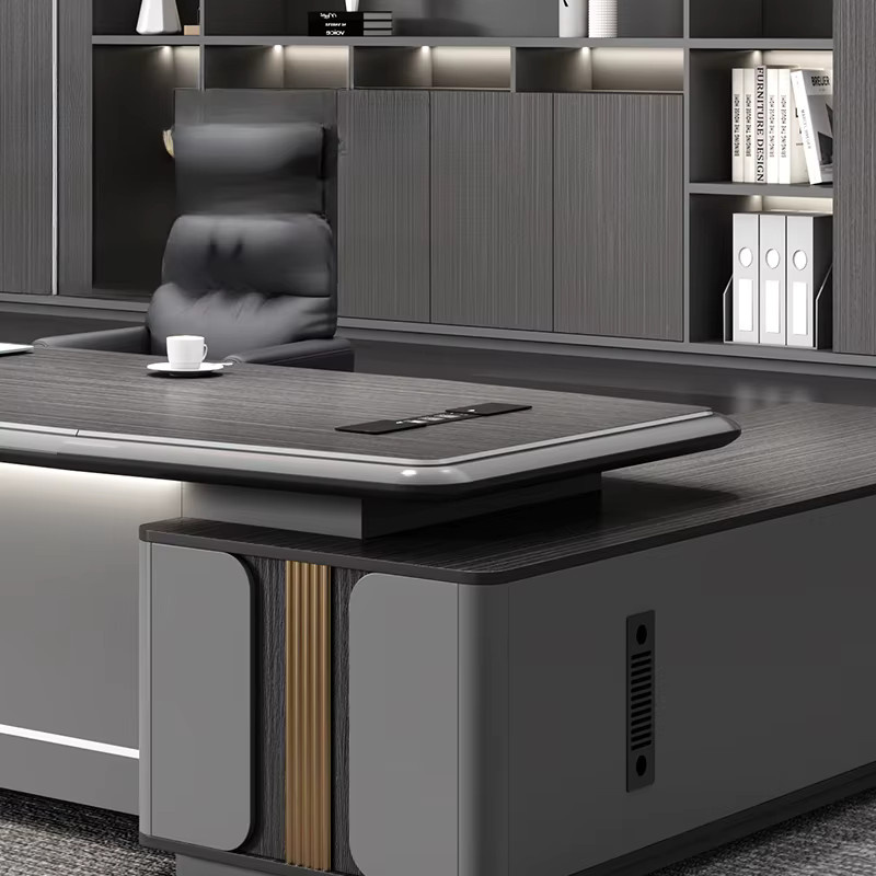 Moderner L-förmiger Schreibtisch von DUTRIEUX mit Stauraum als Arbeitsstation für dein Home Office, Breite: 160 cm - Bild 2