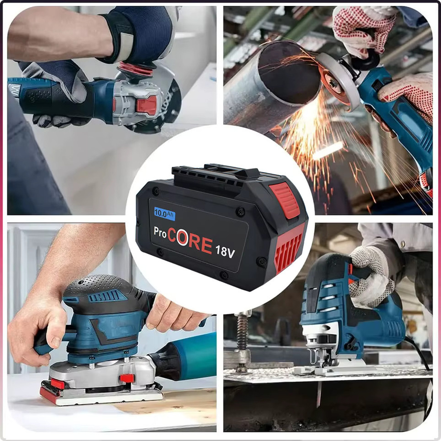 Bosch Pro Core 18V 10,0Ah Lithium-Ionen-Akku GBA18V80 in Schwarz für kabellose Elektrowerkzeuge und Bohrmaschinen - Bild 4