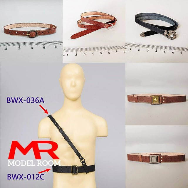 MAK Leder Gürtel, Zubehör, Braun, 1/6 Skala - Bild 1