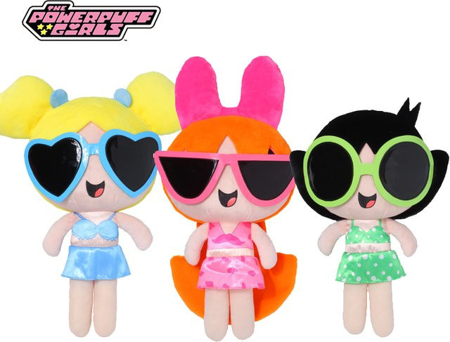 HUGKIS Die Powerpuff Girls Plüsch Spielzeug, Blossom Buttercup Blasen, Plüsch / Textil - Bild 1