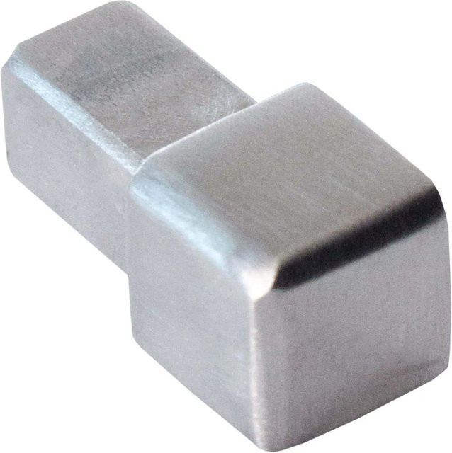 Dalsys Endstück für Quadratprofil 8mm aus Edelstahl in Silber gebürstet - Bild 1