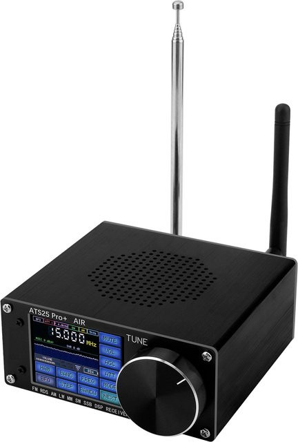HAMGEEK ATS25 Pro+ Bluetooth SDR Radio Receiver mit Wifi, FM, SW, SSB, MW, LW und Aviation Band in Schwarz - Bild 1