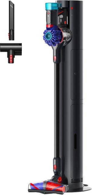 Dyson V10 Cordless Akku-Stielstaubsauger mit Auto Empty Dok in Schwarz/Blau - Bild 1