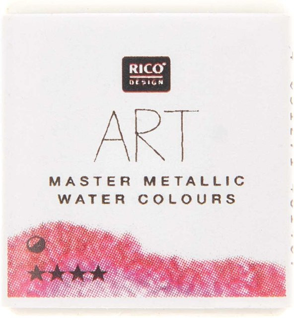 Rico Design ART Master Metallic Aquarellfarbe Pink im halben Näpfchen - Bild 1