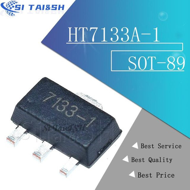 10 Stück HT7133A-1 Si Tai&SH IC SMD SOT-89 in Schwarz - Bild 1
