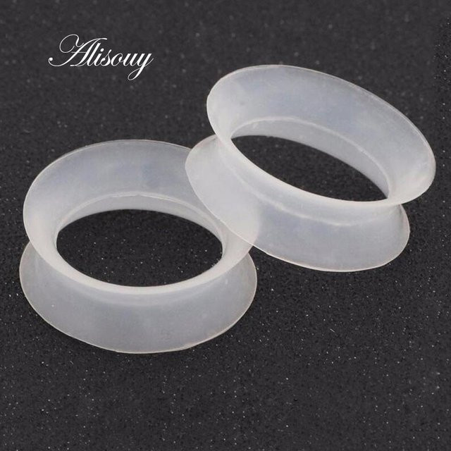 Alisouy Jewelry Ohrringe, Silikon, Weiß, 14mm, Damen - Bild 1