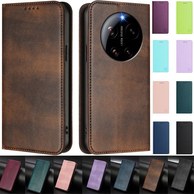 Fundas Mi17 Ultra Magnetische Leder-Brieftaschenhülle für Xiaomi 17 Ultra in Blau - Bild 1