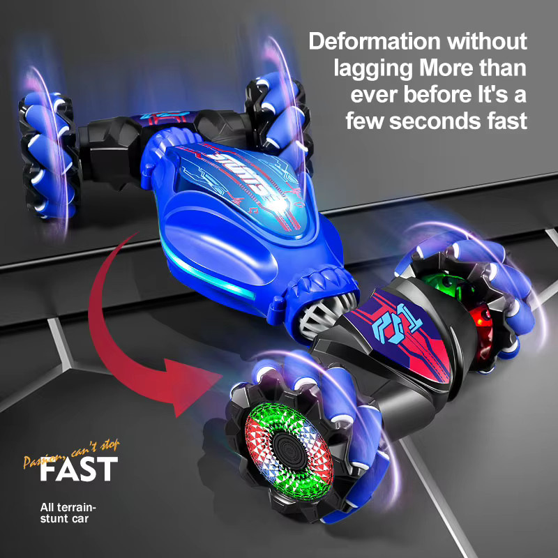 Kelaton Spielzeugauto, Gestenerkennung, Stunt-Fernbedienung, Autolichter und Musik, Ein-Klick-Transformation - Bild 4