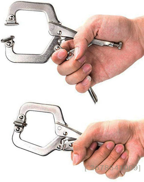 Optimus Y33 Ohio Multifunktionale Sicherungszange in Industriequalität als strapazierfähige C-Klemme und Druckklemme für die Holzbearbeitung in Silber - Bild 1