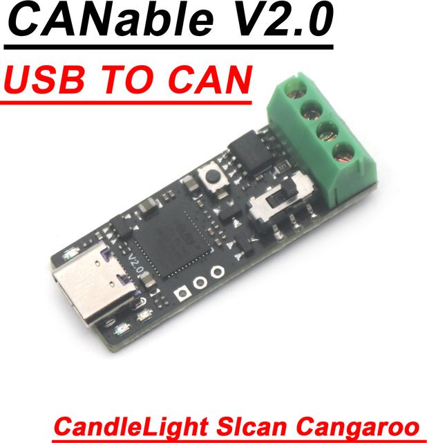DykbRadio CANable 2.0 CAN-FD USB-C zu CAN Debugger mit Candlelight Firmware für CAN-Bus Analyse und Kommunikation - Bild 1