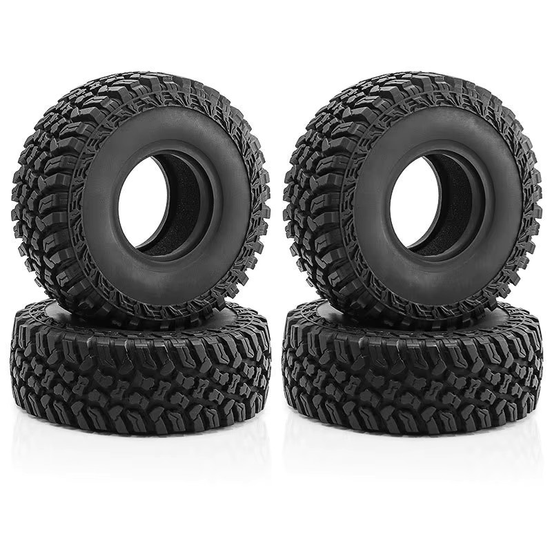 Redcat Gummireifen für 1/10 RC Crawler, 4-teiliges Set, Schwarz - Bild 5