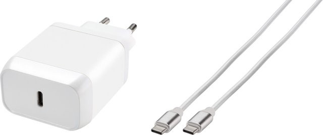 Samsung Super Fast Power Delivery USB-C Schnellladegerät Set in Weiß - Bild 1