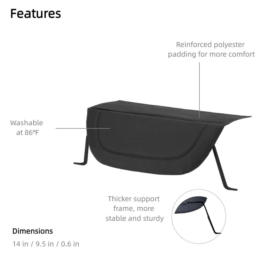 Joolz Aer+ / Aer Fußstütze und Beinverlängerung in Schwarz als Kinderwagen Zubehör - Bild 2