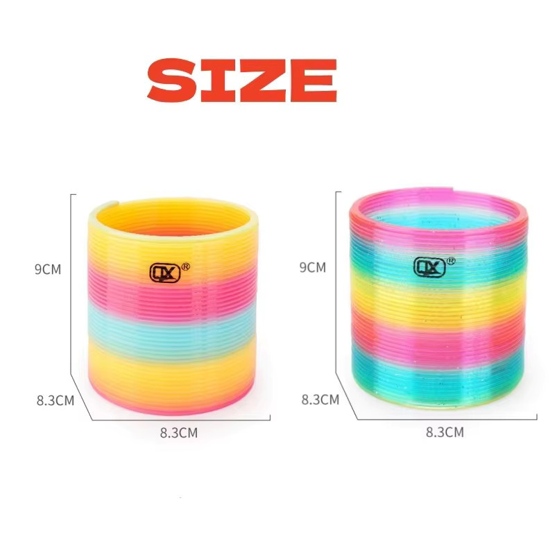 Meade Bunte Regenbogen Kreis Klapp Kunststoff, Stress Relief Spielzeug, ab 3 Jahre - Bild 2