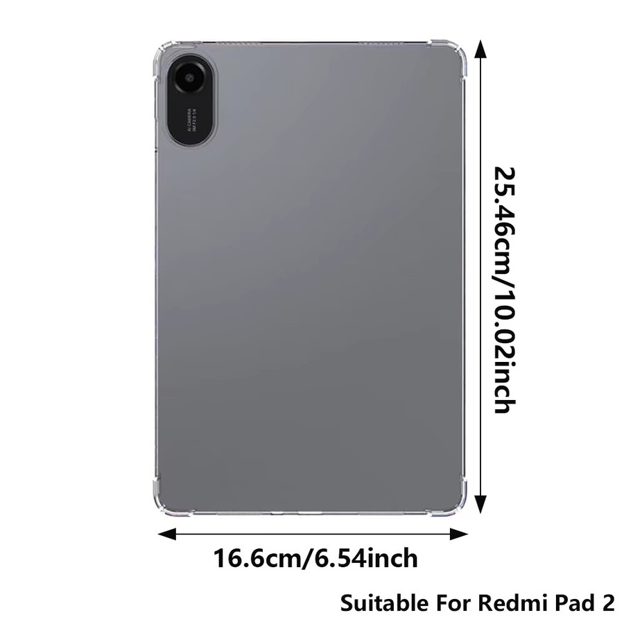 Xiaomi Schutzhülle für Redmi Pad 2 11 Zoll in Transparent, sturzsicheres TPU-Silikon-Design - Bild 2