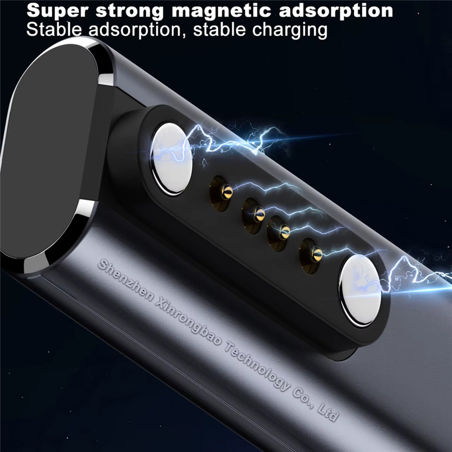 Magnetischer Ladeadapter für Shokz Knochenübertragungs-Headsets und Smartwatches, USB-C auf 7,62 mm, 2-polig oder 4-polig, Schwarz - Bild 4