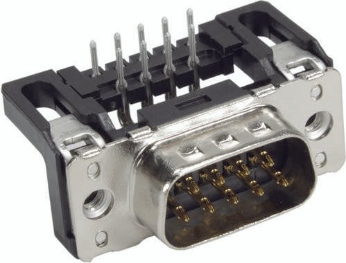 HARTING Steckverbinder 09 65 123 7802 09651237802 mit 9 Polen in Silber zum Löten - Bild 1