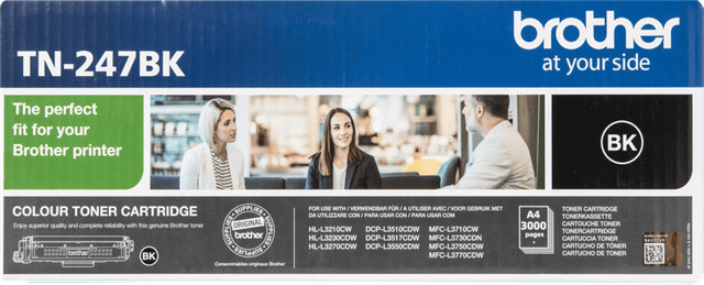 Original Brother TN-247BK Tonerpatrone Schwarz für Laserprinter - Bild 1
