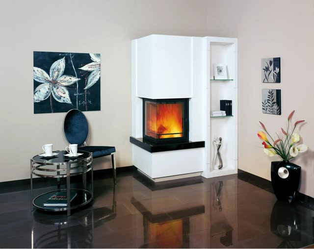 Hark Kaminbausatz Easy Granit Schwarz 8 kW mit Automatik - Bild 1
