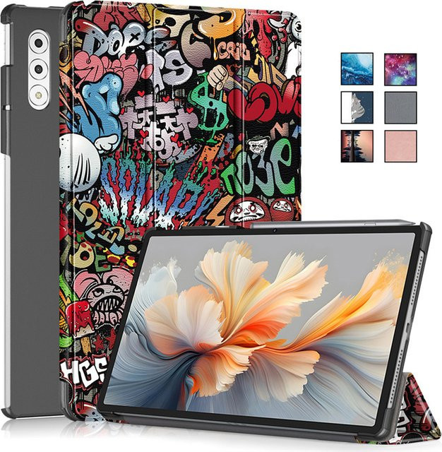 Lederhülle mit Smart Stand Funktion für Lenovo Yoga Tab Plus 12,7 in Blau - Bild 1