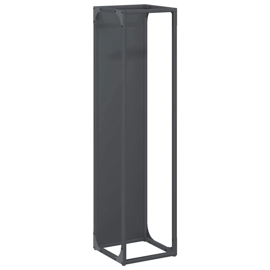 vidaXL Brennholzregal aus kaltgewalztem Stahl in Anthrazit, B/T/H: 25 x 25 x 100 cm - Bild 2