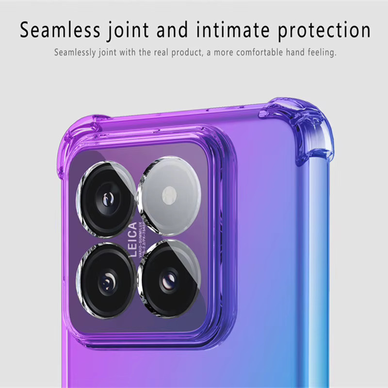 Stoßfeste Gradient TPU Schutzhülle für Xiaomi 15 14 Ultra 14T 13T 13 Lite 12T Pro 11T in Transparent Multicolour - Bild 4