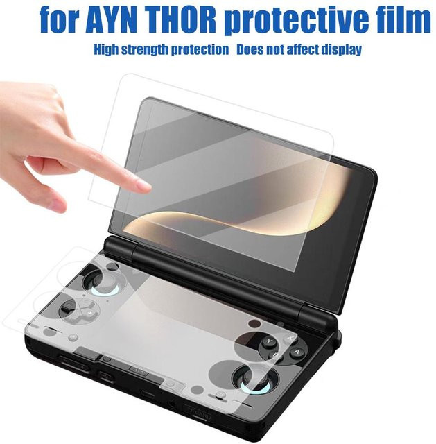 AYN THOR Schutzfolie für Handheld-Spielkonsolen, ultraklare und kratzfeste Displayschutzfolie in Transparent - Bild 1