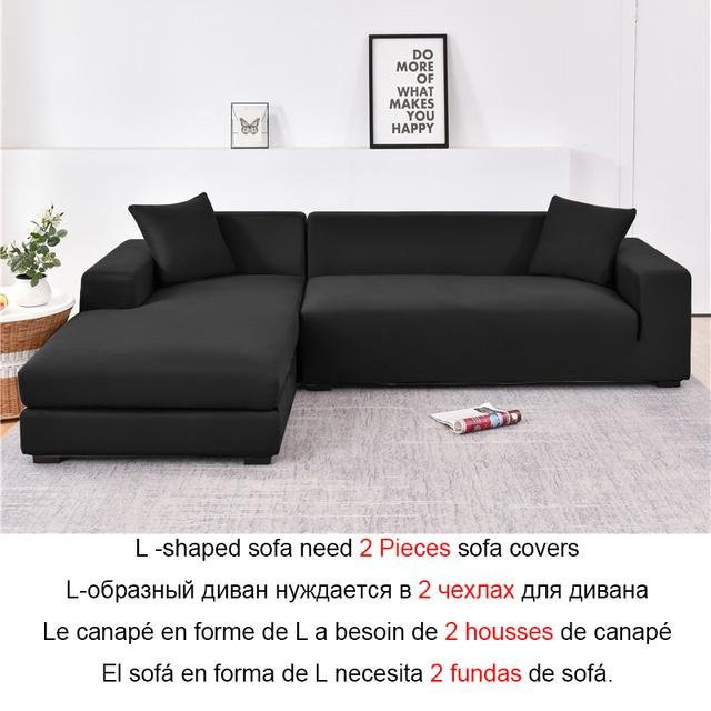 Wasserdichte und atmungsaktive Stretch Sofa Abdeckung von LEVIVEI in Schwarz (Größe S) - Bild 1