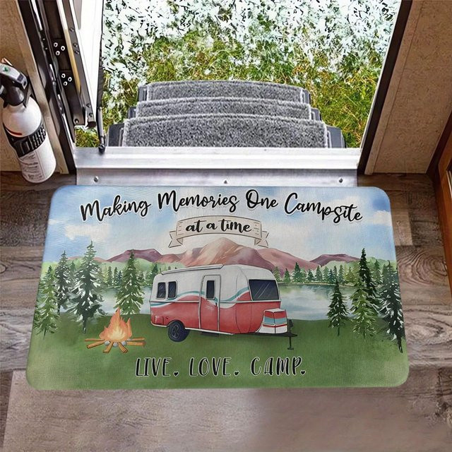 YISONG Rutschfeste Outdoor Camping Matte aus Polyester, Mehrfarbig, B/T: 60 x 40 cm - Bild 1
