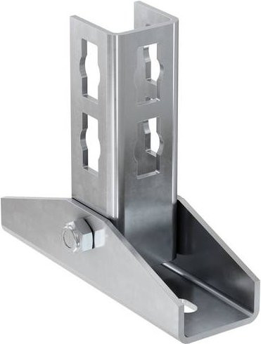 Fischer Schienenfuß aus verzinktem Stahl in Silber, 5er-Pack - Bild 1