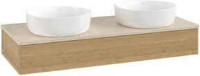 V&B Waschtischunterschrank Antao ohne Frontstruktur in Honey Oak, B/T/H: 120 x 50 x 19 cm - Bild 1