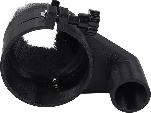 Frässtaubabsaugung für 2,2kW 80mm Spindelmotor mit Bürste für CNC Graviermaschinen, Schwarz - Bild 1