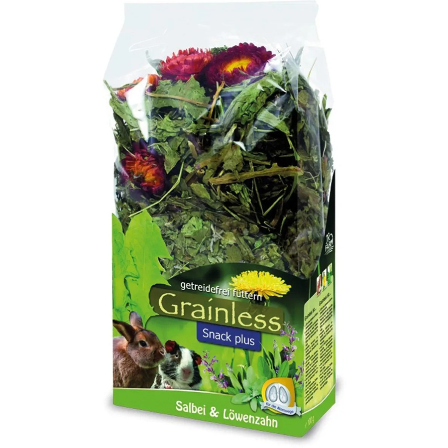 JR Farm Nager-Ergänzungsfutter Grainless Plus Salbei und Löwenzahn 100 g - Bild 2