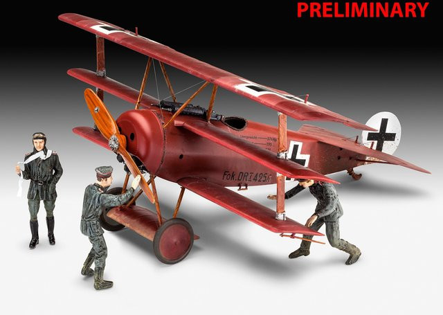 Revell Fokker Triplane DR.1, Modellbau, 1:28 - Bild 1