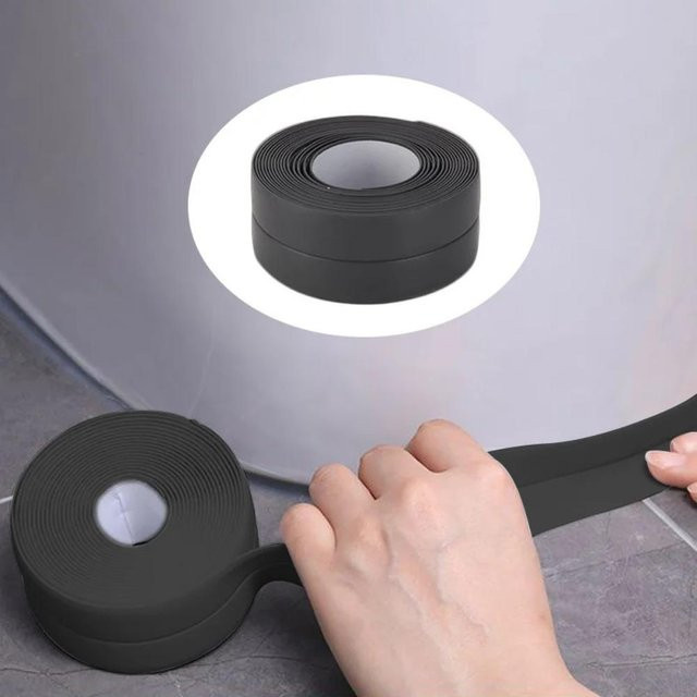 Wasserdichtes Dichtungsband von YWZT Home Depot aus PVC in Schwarz, Breite: 3,8 cm, Länge: 3,2 m - Bild 1