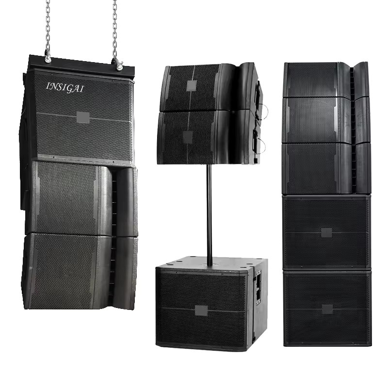 Professionelles passives Line-Array-Lautsprecher-Set mit 18-Zoll-Subwoofer in Schwarz für den Außenbereich - Bild 3