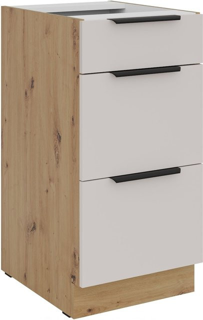 Küchenunterschrank SOLANO in Kaschmir Beige mit Soft-Close, Breite: 40 cm - Bild 1