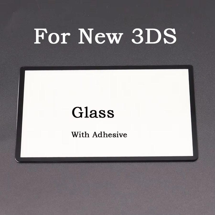 TingDong LCD-Displayschutzpanel für das neue Nintendo 3DS, obere Bildschirmlinsenabdeckung aus Glas und Kunststoff, transparent - Bild 1