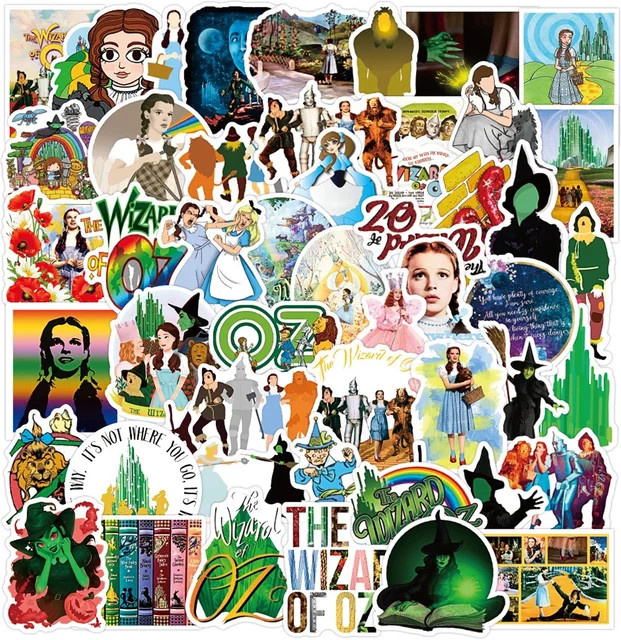GOGOTU Märchen Der Zauberer von OZ Cartoon Graffiti Aufkleber, 50-teiliges Set - Bild 1